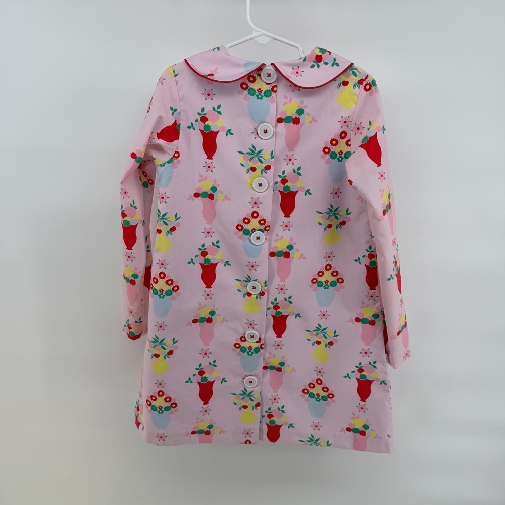 The Beaufort Bonnet Company Lindy’s Lunch Pink and Plentiful Floral Kids Dress - Picture 5 of 5